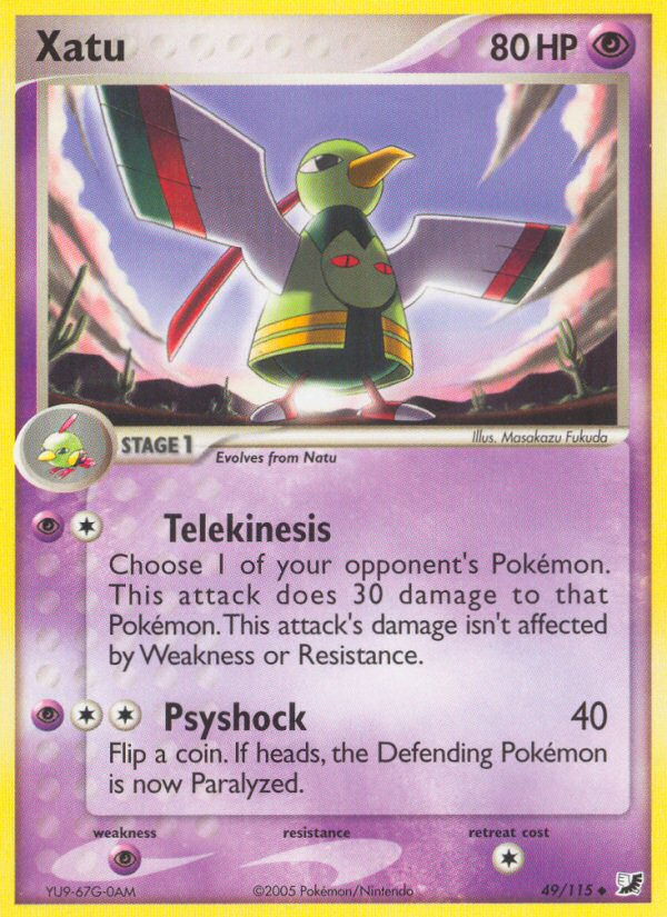 Xatu – EX Unseen Forces 49 – Pokémon TCG single card Hoofdafbeelding