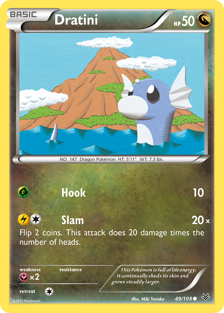 Dratini – Roaring Skies 49 – Pokémon TCG single card Image principale du produit