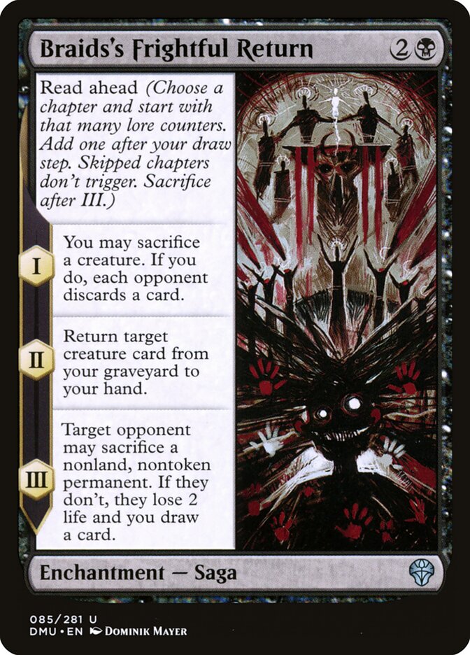 Braids's Frightful Return - Dominaria United (Uncommon) [DMU-85]