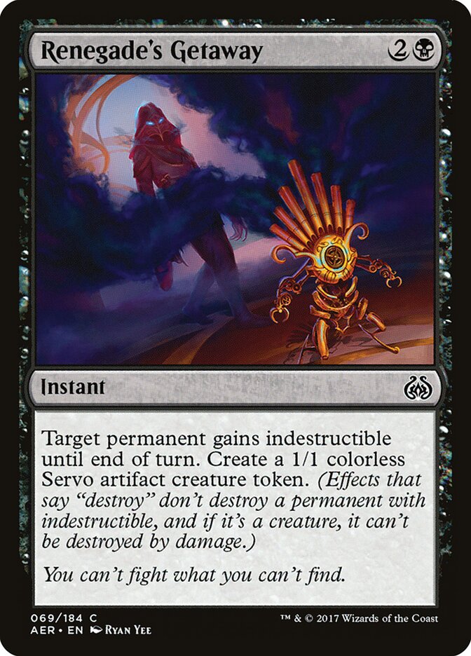 Renegade's Getaway - Aether Revolt (Common) [AER-69] Imagen principal del producto