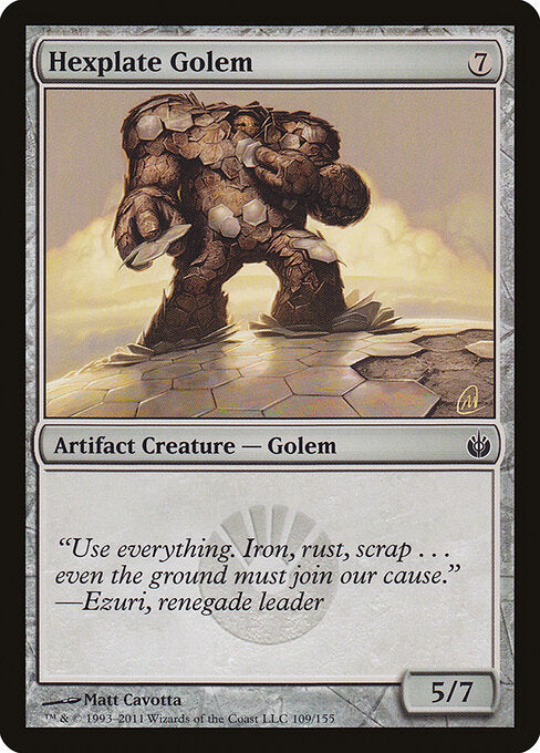 Hexplate Golem – Mirrodin Besieged (MBS-109) Magic: The Gathering card