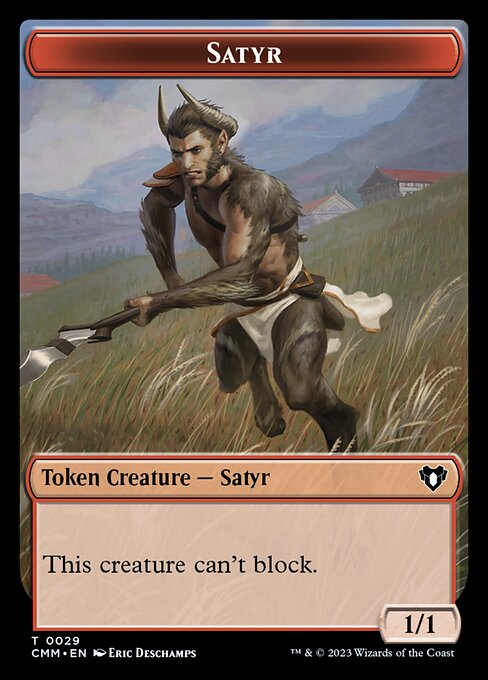Satyr – Commander Masters Tokens (TCMM-29) Magic: The Gathering card | LC-REM-20260804-15339649696076-49bdae00-bcbd-4238-87d6-7e12ff7ffd83 Immagine principale del prodotto