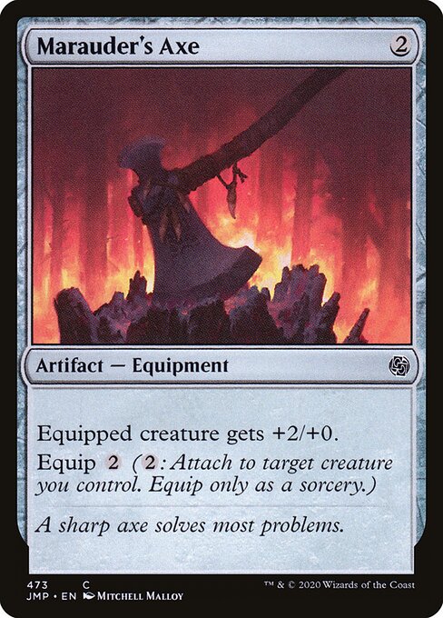 Marauder's Axe – Jumpstart (JMP-473) Magic: The Gathering card