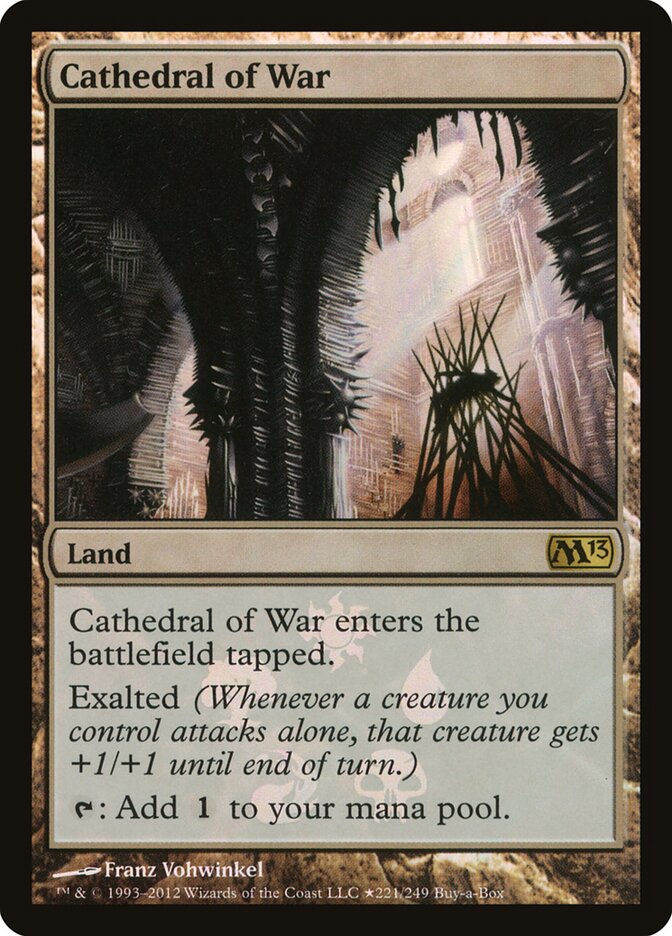 Magic-kaart Cathedral of War PM13-221★ uit Magic 2013 Promos (Rare) Imagen principal del producto