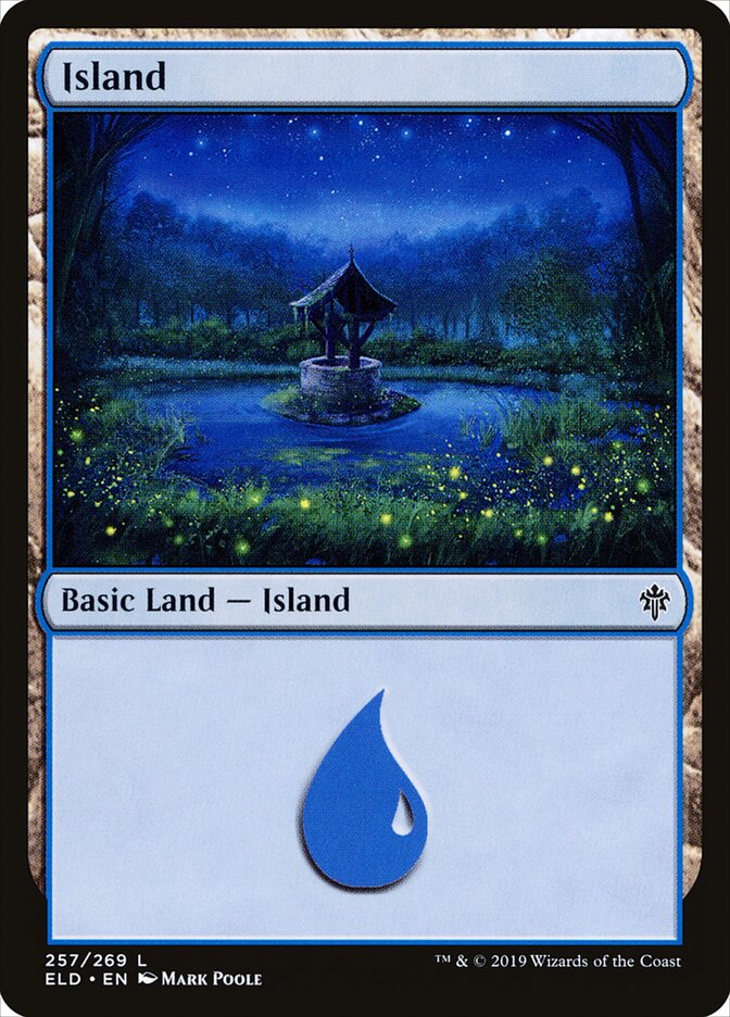 Island (V.4) - Throne of Eldraine (Land) [ELD-257]