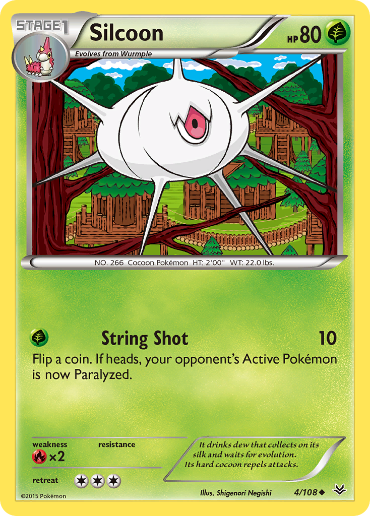 Silcoon – Roaring Skies 4 – Pokémon TCG single card