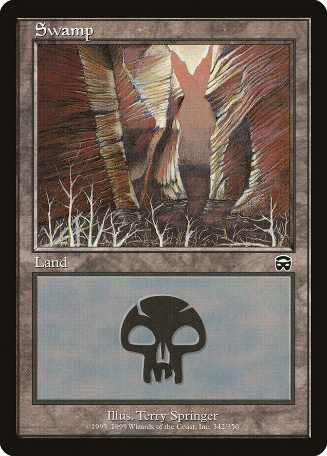 Magic-kaart Swamp MMQ-342 uit Mercadian Masques (Land) Immagine principale del prodotto