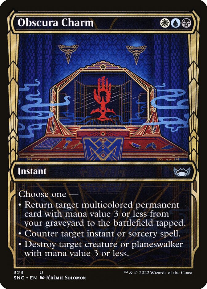 Magic-kaart Obscura Charm SNC-323 uit Streets of New Capenna (Uncommon)