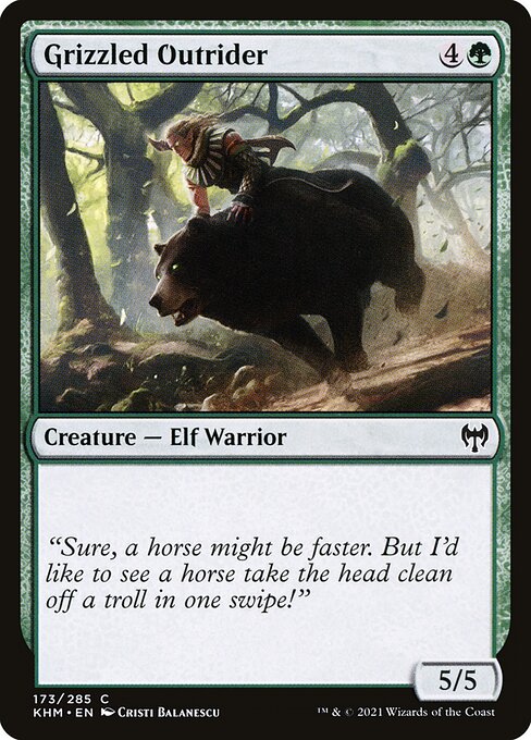 Grizzled Outrider – Kaldheim (KHM-173) Magic: The Gathering card