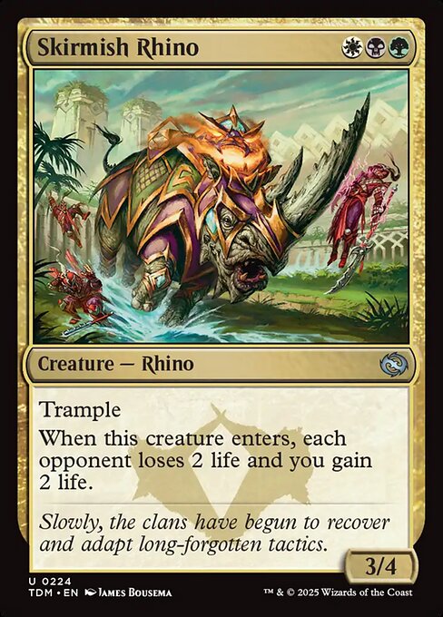 Skirmish Rhino – Tarkir: Dragonstorm (TDM-224) Magic: The Gathering card