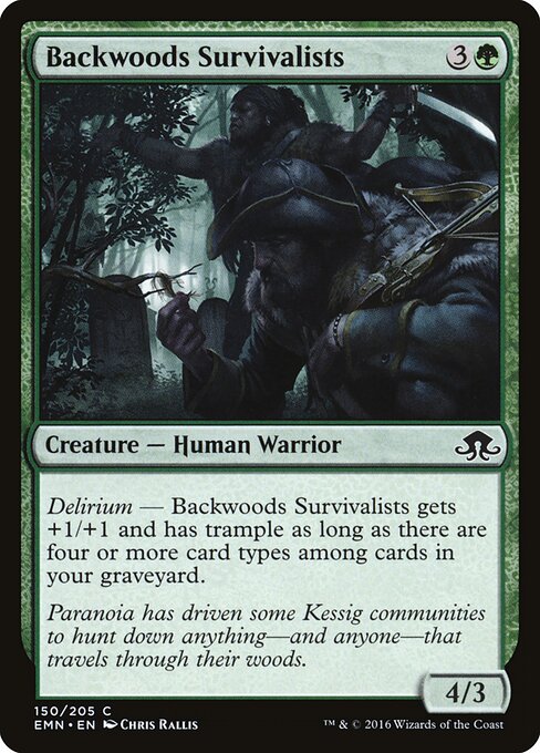 Backwoods Survivalists – Eldritch Moon (EMN-150) Magic: The Gathering card