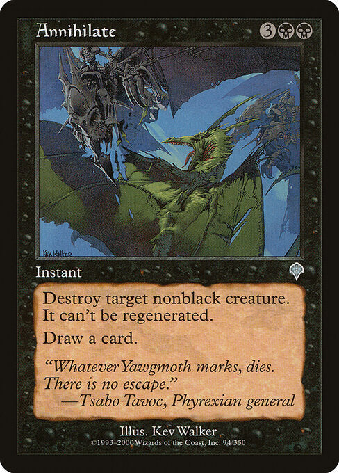 Annihilate – Invasion (INV-94) Magic: The Gathering card Main image