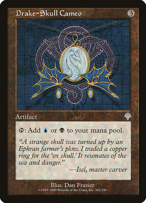 Drake-Skull Cameo – Invasion (INV-302) Magic: The Gathering card