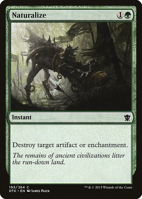 Naturalize – Dragons of Tarkir (DTK-193) Magic: The Gathering card