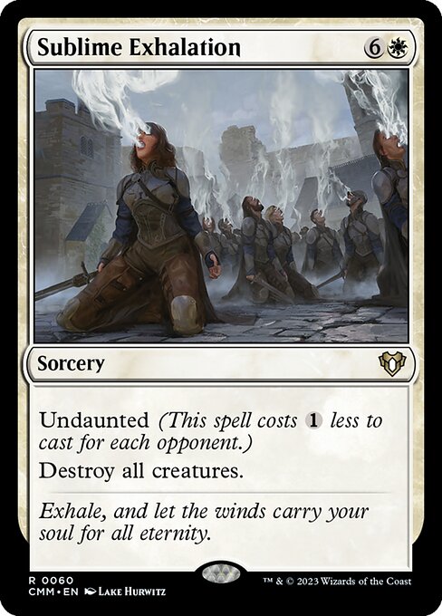 Sublime Exhalation – Commander Masters (CMM-60) Magic: The Gathering card Immagine principale del prodotto