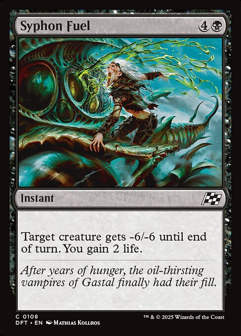 Syphon Fuel – Aetherdrift (DFT-108) Magic: The Gathering card