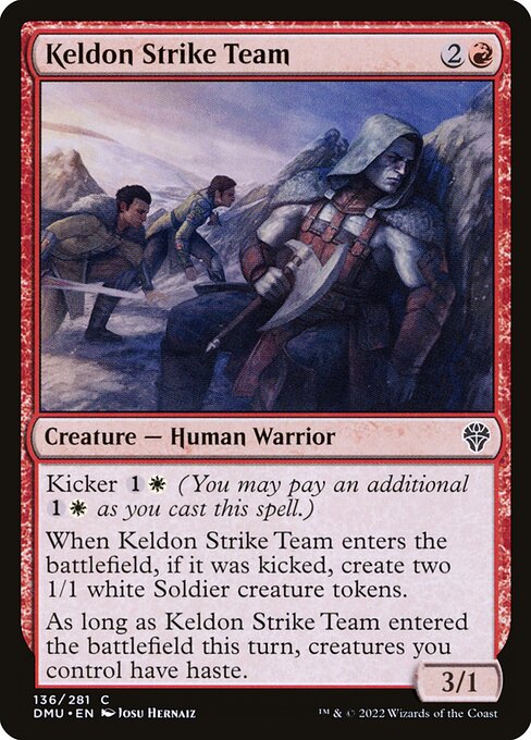 Keldon Strike Team – Dominaria United (DMU-136) Magic: The Gathering card