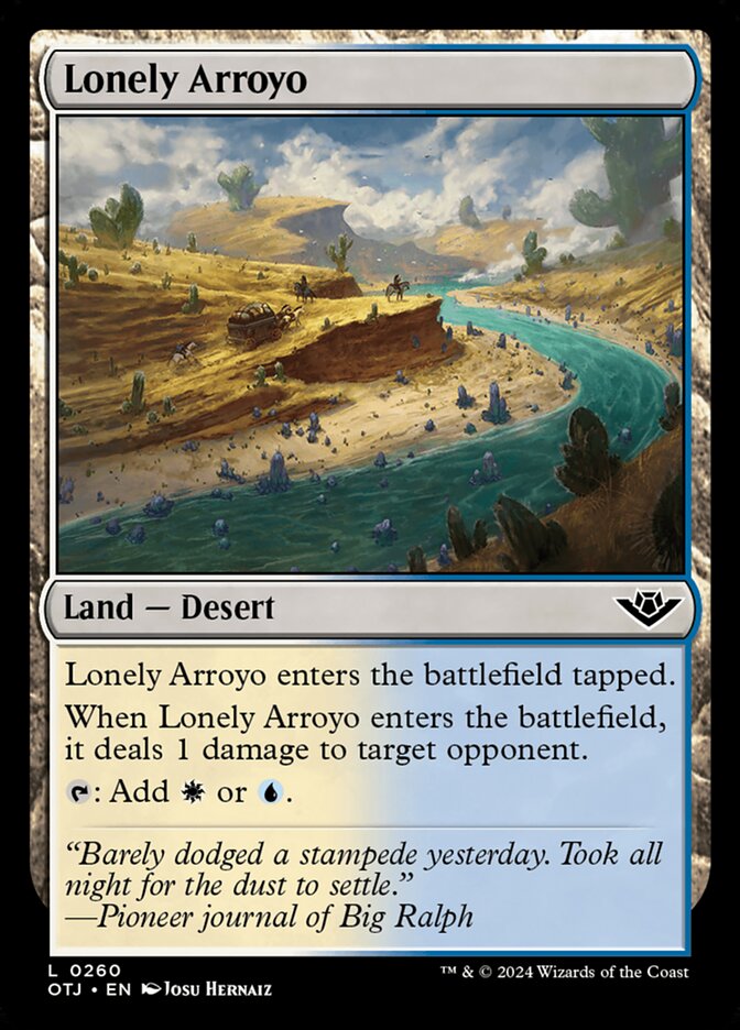 Lonely Arroyo - Outlaws of Thunder Junction (Land) [OTJ-260]