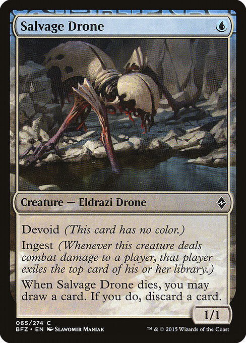 Salvage Drone – Battle for Zendikar (BFZ-65) Magic: The Gathering card