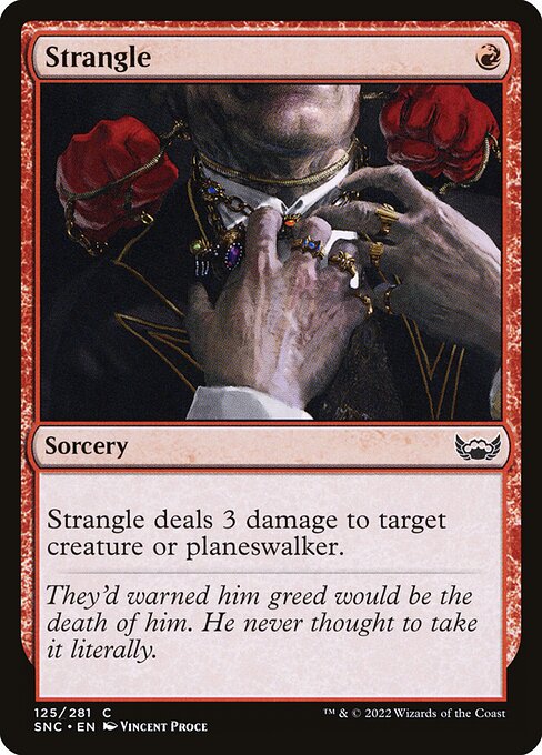 Strangle – Streets of New Capenna (SNC-125) Magic: The Gathering card