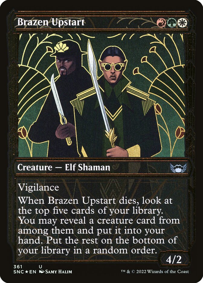Magic-kaart Brazen Upstart SNC-361 uit Streets of New Capenna (Uncommon)