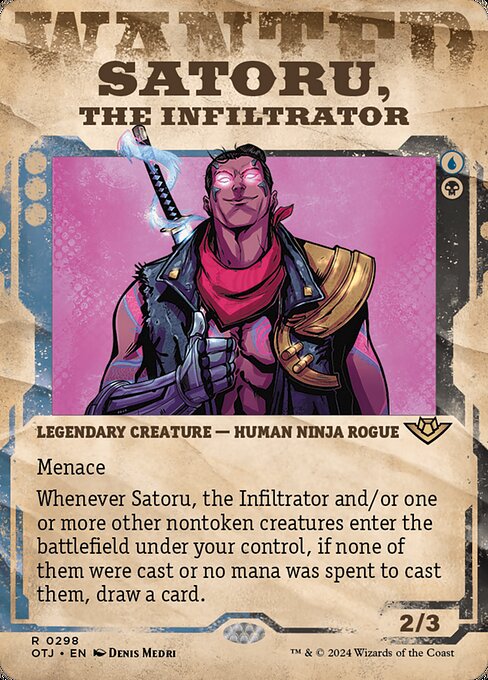 Satoru, the Infiltrator – Outlaws of Thunder Junction (OTJ-298) Magic: The Gathering card | LC-REM-20260804-15151465300300-4b9a76f0-b697-4c1d-9b60-c66f7fc4316e Hoofdafbeelding