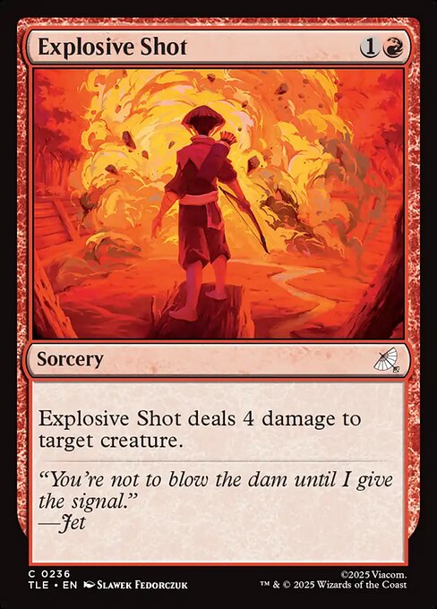 Explosive Shot – Avatar: The Last Airbender Eternal (TLE-236) Magic: The Gathering card | LC-REM-20260804-15573447541068-4ba682a6-1045-4ed6-ae95-bd5af8bd7224