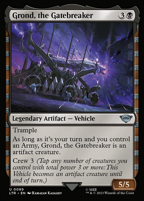 Grond, the Gatebreaker – The Lord of the Rings: Tales of Middle-earth (LTR-89) Magic: The Gathering card | LC-REM-20260804-15150949957964-4bc61b28-afdd-4de9-829b-ffe5ca7c7f19