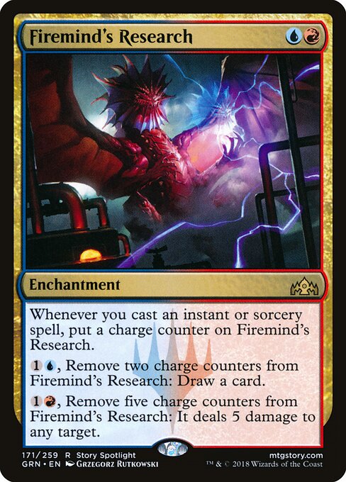 Firemind's Research – Guilds of Ravnica (GRN-171) Magic: The Gathering card