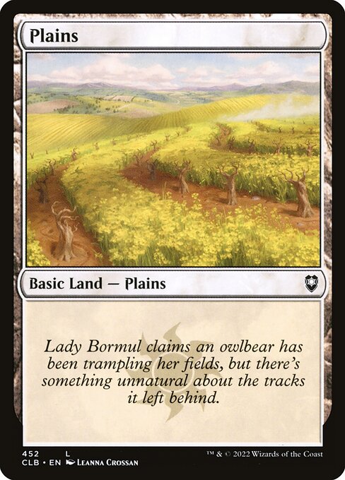 Plains – Commander Legends: Battle for Baldur's Gate (CLB-452) Magic: The Gathering card | LC-REM-20260804-15151160721740-4be390eb-3470-4f36-9bf4-3f9f8e5d5b31 Image principale du produit