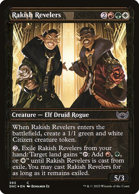 Rakish Revelers – Streets of New Capenna (SNC-393) Magic: The Gathering card | LC-REM-20260804-15383671374156-4be3c9b0-88fa-441a-a61d-ba7e00760117 Imagen principal del producto