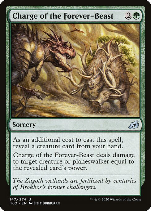 Charge of the Forever-Beast – Ikoria: Lair of Behemoths (IKO-147) Magic: The Gathering card | LC-REM-20260804-15150899790156-4bf147a6-2282-4120-9cbd-d0309fc9b02b