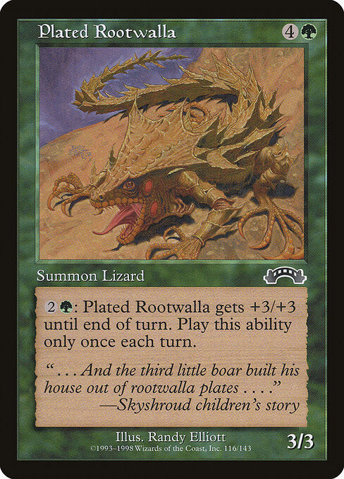 Plated Rootwalla – Exodus (EXO-116) Magic: The Gathering card