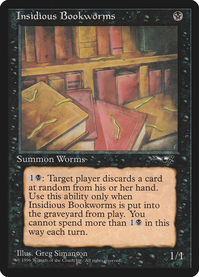Magic-kaart Insidious Bookworms ALL-51a uit Alliances (Common) Main image