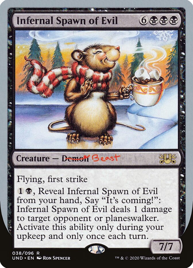Magic-kaart Infernal Spawn of Evil UND-38 uit Unsanctioned (Rare) Main image