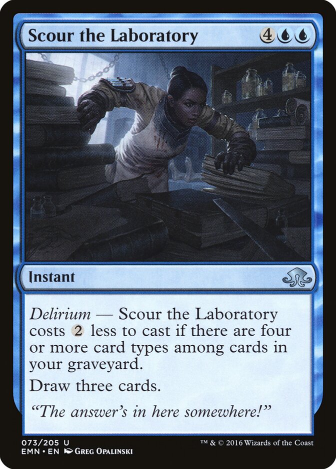 Scour the Laboratory - Eldritch Moon (Uncommon) [EMN-73]