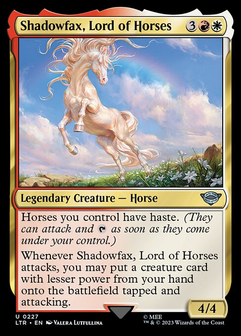 Shadowfax, Lord of Horses – The Lord of the Rings: Tales of Middle-earth (LTR-227) Magic: The Gathering card
