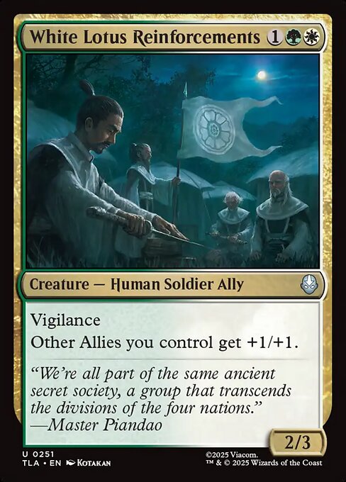 White Lotus Reinforcements – Avatar: The Last Airbender (TLA-251) Magic: The Gathering card | LC-REM-20260804-15573189165388-4c7e3e2f-d7ac-4d40-ab84-cb7efe06a316 Main image