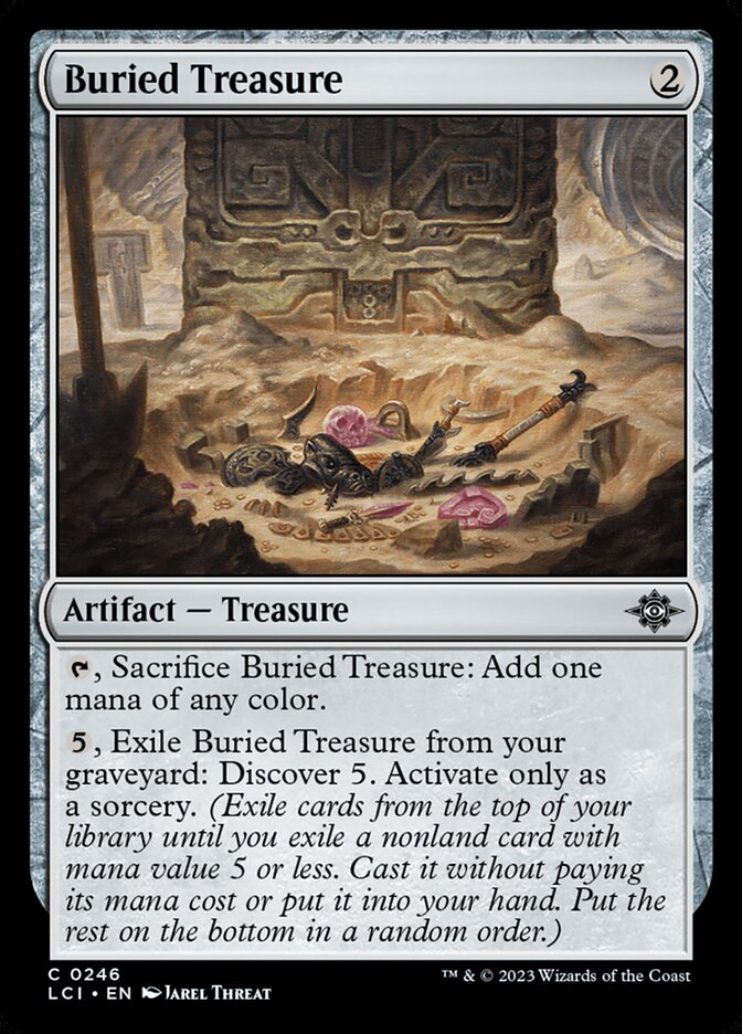 Magic-kaart Buried Treasure LCI-246 uit The Lost Caverns of Ixalan (Common)