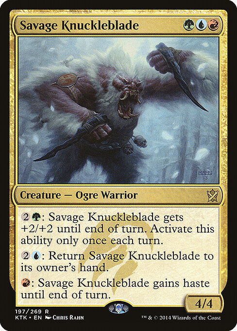 Savage Knuckleblade – Khans of Tarkir (KTK-197) Magic: The Gathering card