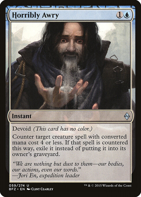 Horribly Awry – Battle for Zendikar (BFZ-59) Magic: The Gathering card