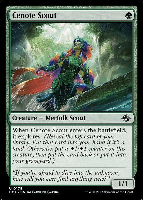 Cenote Scout – The Lost Caverns of Ixalan (LCI-178) Magic: The Gathering card