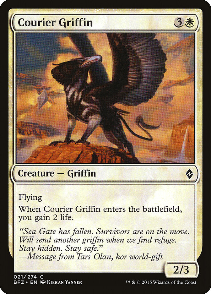 Courier Griffin - Battle for Zendikar (Common) [BFZ-21] Hauptbild