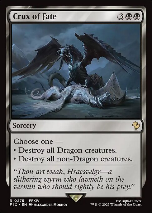 Crux of Fate – Final Fantasy Commander (FIC-275) Magic: The Gathering card | LC-REM-20260804-15339539857740-4d507db6-29a6-4816-8e37-5b6e318d740f