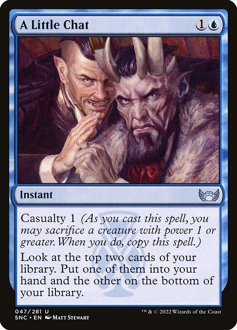 A Little Chat – Streets of New Capenna (SNC-47) Magic: The Gathering card | LC-REM-20260804-15383356506444-4d7424b6-b56a-47b7-8204-294d3dca925f