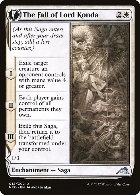 The Fall of Lord Konda // Fragment of Konda – Kamigawa: Neon Dynasty (NEO-12) Magic: The Gathering card | LC-REM-20260804-15150917615948-4d784409-df6d-45d4-8f8b-6e3fd57a8fde Imagen principal del producto