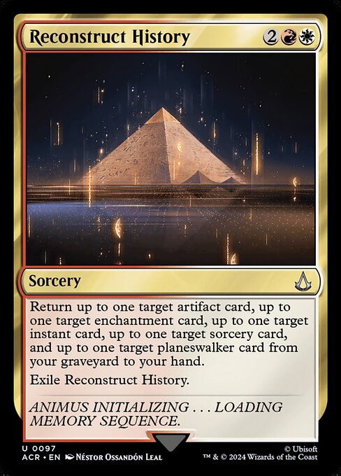 Reconstruct History – Universes Beyond: Assassin's Creed (ACR-97) Magic: The Gathering card Hauptbild