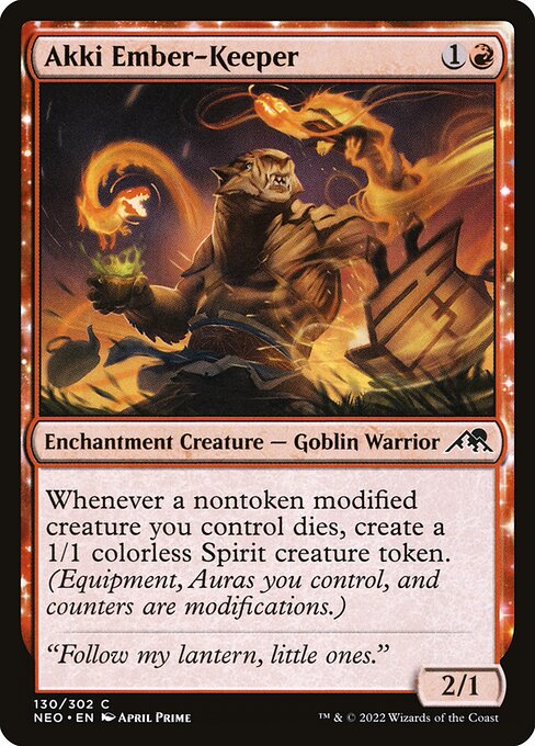 Akki Ember-Keeper – Kamigawa: Neon Dynasty (NEO-130) Magic: The Gathering card | LC-REM-20260804-15610414530892-4d83e837-fcd1-4833-9117-e6f1bb53caad Imagen principal del producto