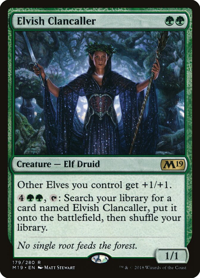 Elvish Clancaller - Core 2019 (Rare) [M19-179]