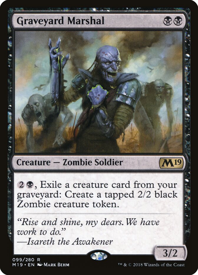 Graveyard Marshal - Core 2019 (Rare) [M19-99] Hoofdafbeelding